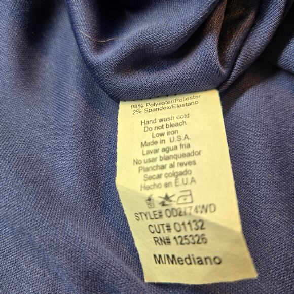 Windsor Women's Dress Medium M Blue Lace Hi Low Sleeveless Misses Size 8 10 - Picture 7 of 8